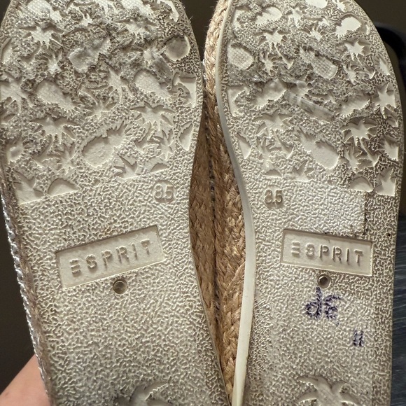 Esprit Women Shoes Espadrille Loafer Slip On Flat Cream Shoes Size 8.5M - Picture 9 of 9